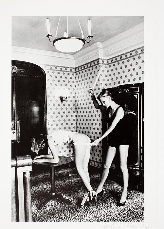 HELMUT NEWTON, "Interior" Nice, 1976, offsetlitografi, sign.