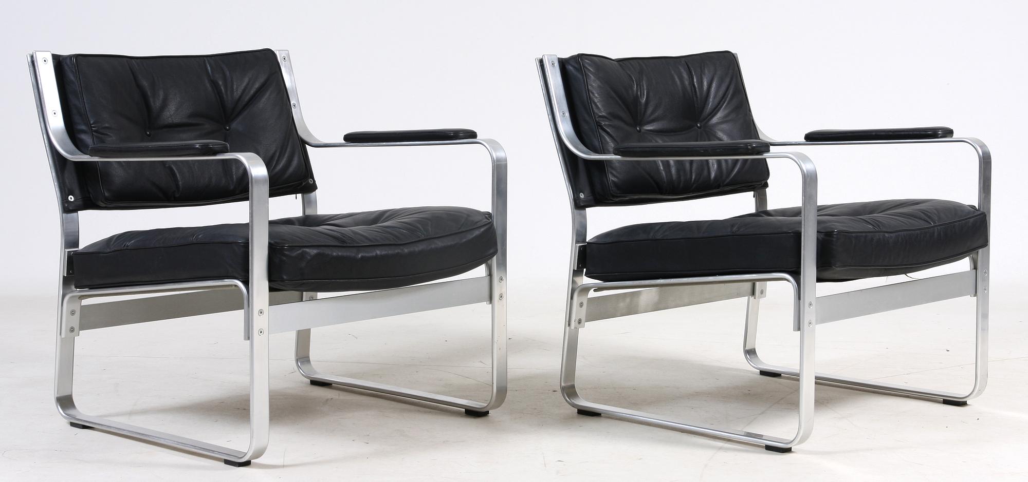 FÅTÖLJER, ett par, "Mondo", Karl-Erik Ekselius för JOC Möbler, 1900-talets andra hälft.