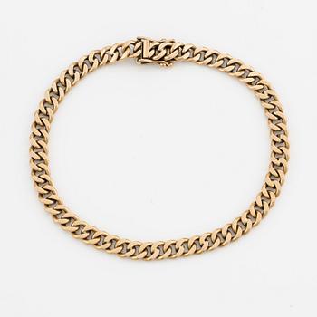 Bracelet, 18K gold, curb chain.