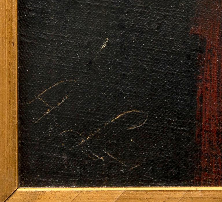 Amalia Lindegren, olja på duk signerad.