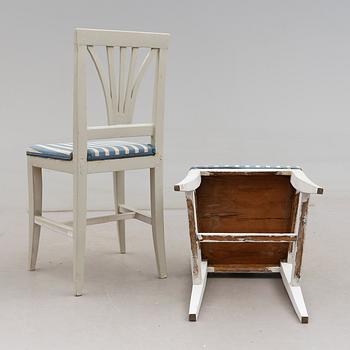 STOLAR, 5 st, allmoge, 1800-talets mitt.