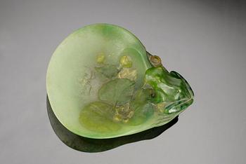 An Almaric Walter & Henri Bergé, ashtray pate de verre, Nancy, France 1920´s.