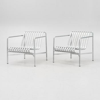 Ronan & Erwan Bouroullec, a pair of 'Palissade Low' lounge chairs, Hay, Denmark.