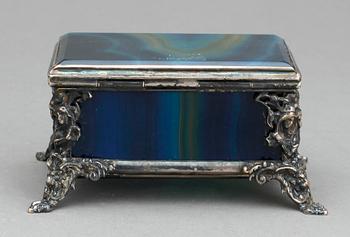 SKRIN, agat och nysilver, omkring 1900.