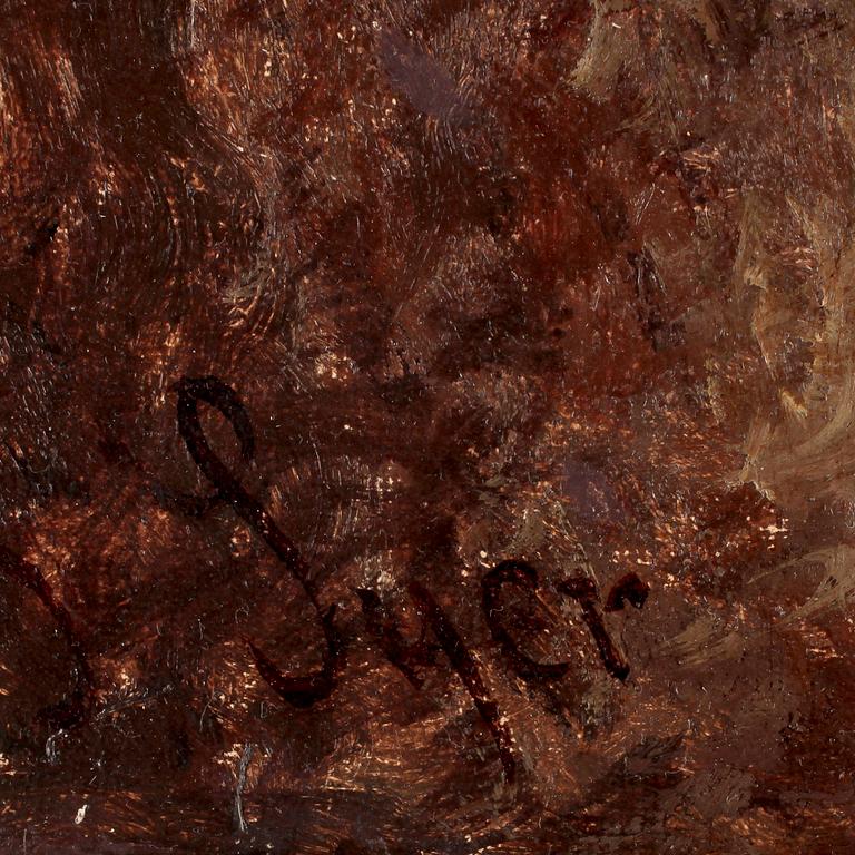 JOHN II SYER, tillskr, olja på duk, sign.