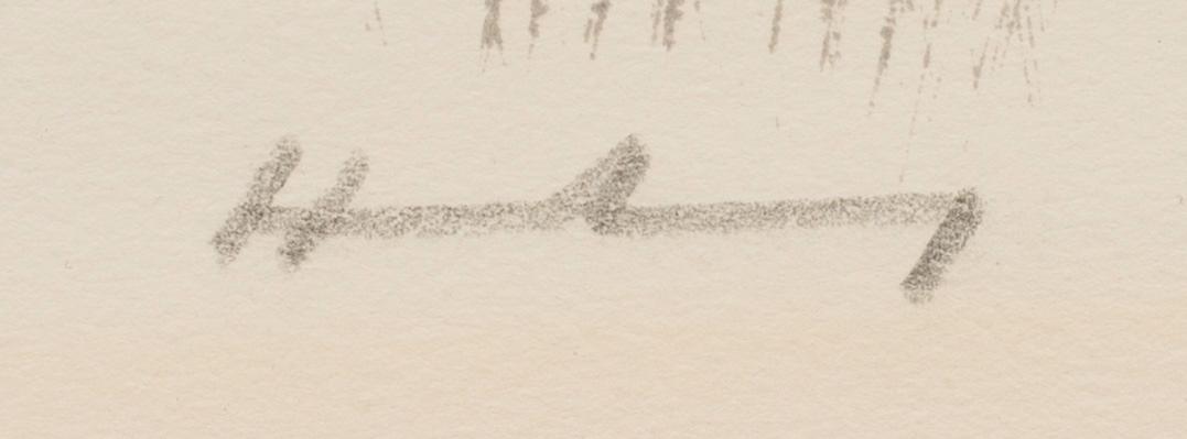 HANS HARTUNG, färglitografi, signerad och numrerad 50/100.