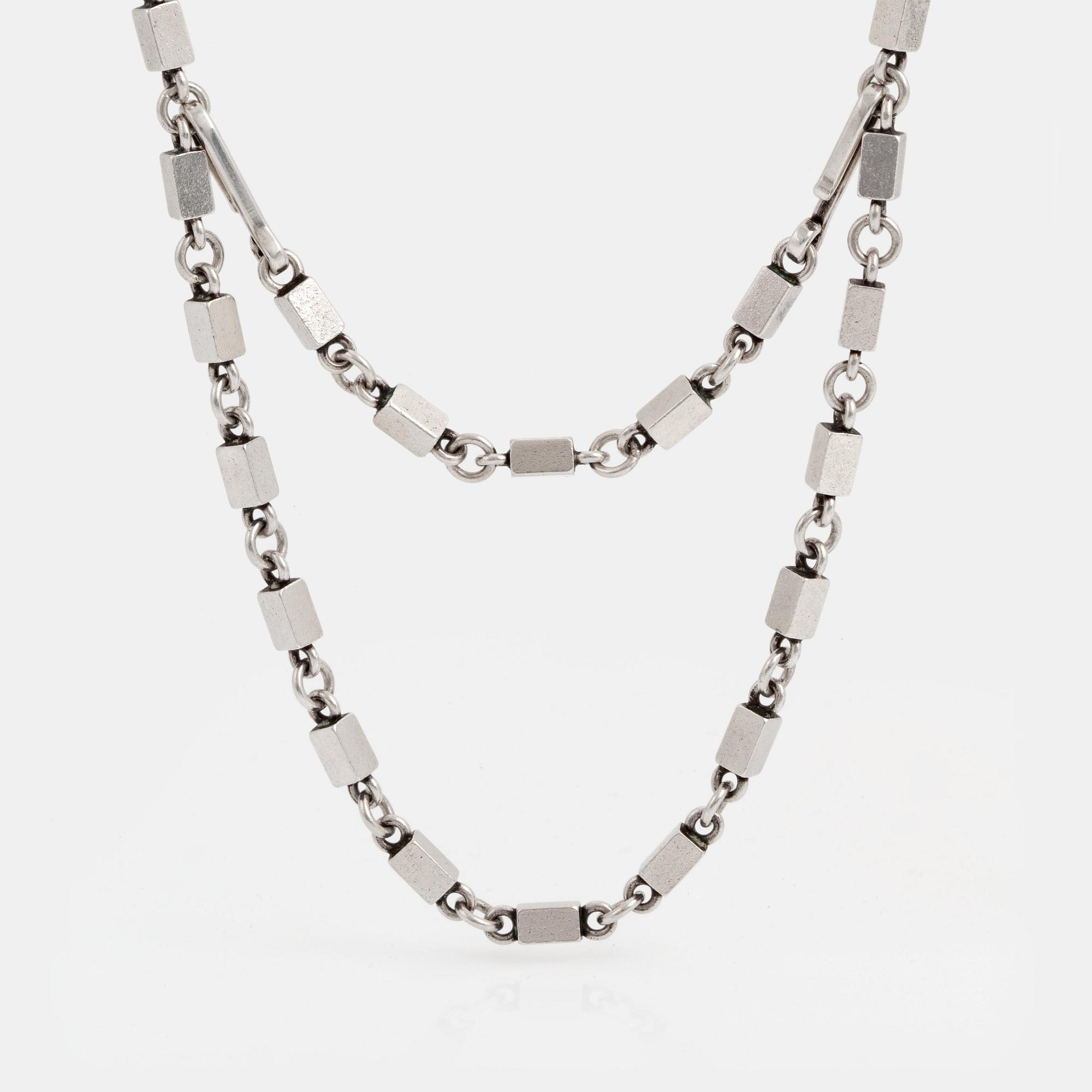 Wiwen Nilsson, a sterling silver "double" necklace, Lund, Sweden 1944.