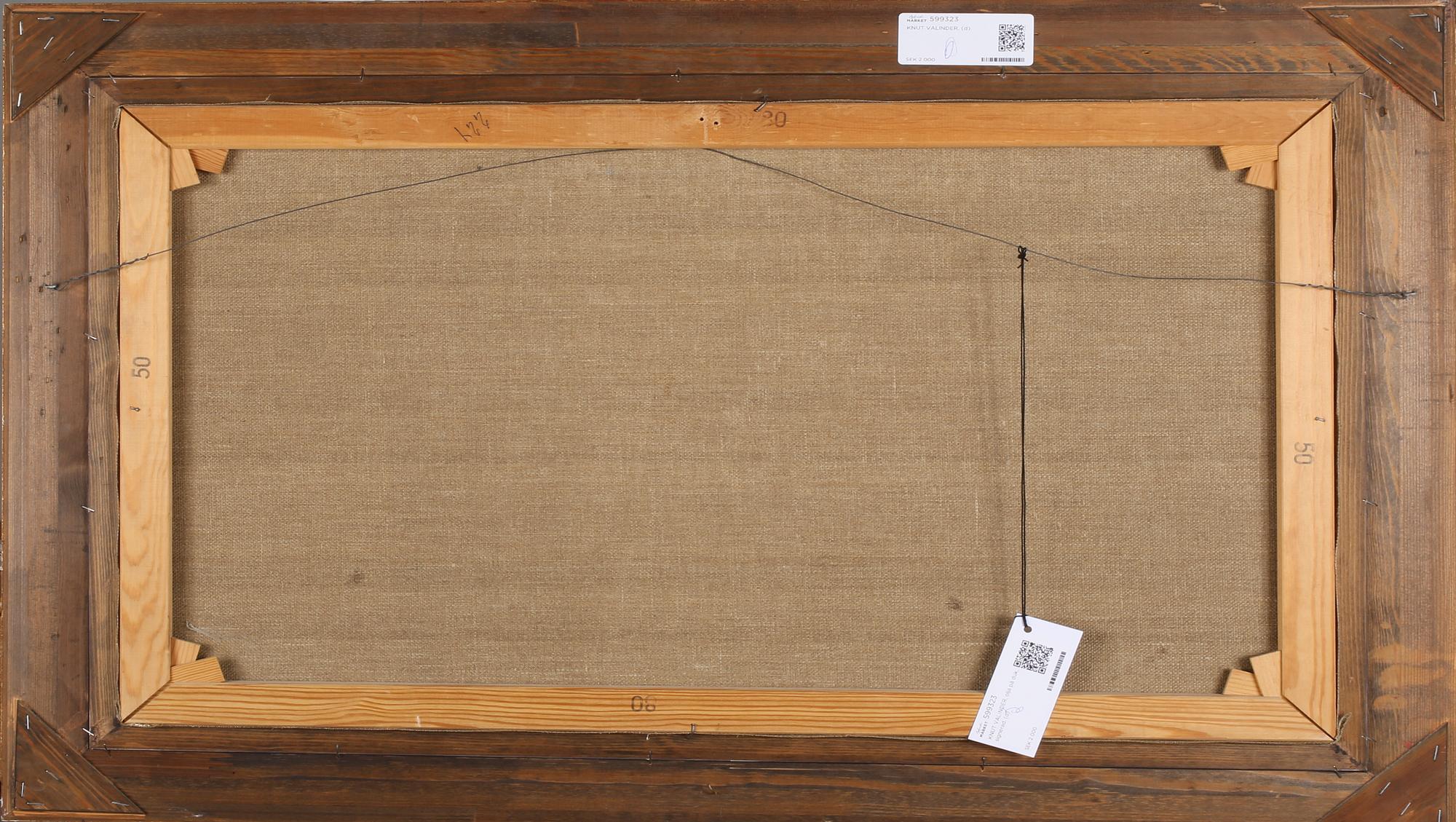 KNUT VALINDER, olja på duk, signerad.