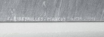 Francoise Ribeyrolles-Marcus, FRANCOISE RIBEYROLLES-MARCUS, Bardiglio marble,  Signed F. Ribeyrolles-Marcus and dated 1998.