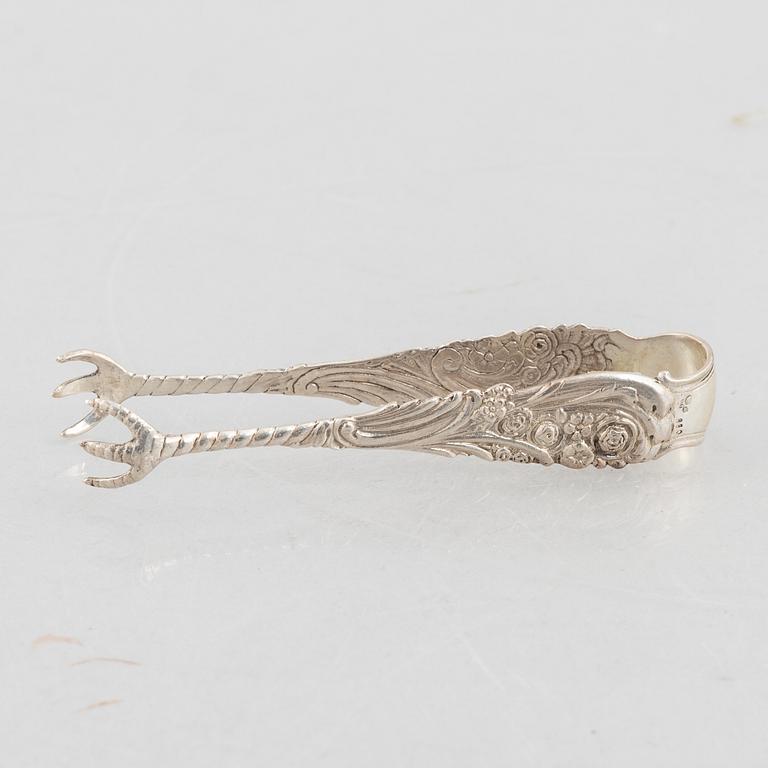 Sugar box, silver, Italy 1934-44, Swedish import mark.