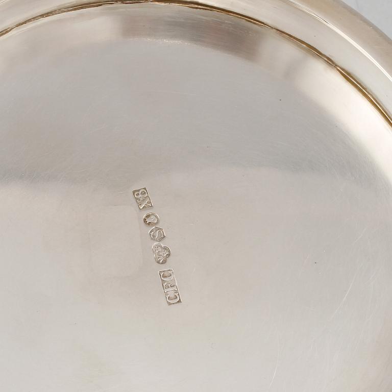 SKÅL, silver, CF Carlman, Stockholm, 1948. Vikt 380 g.