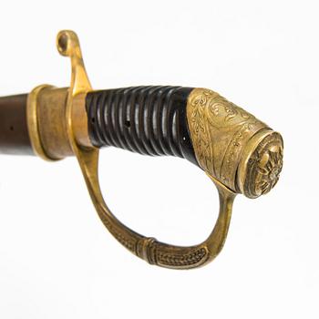 An Imperial Russian dragoon officer's shashka m 1881-1909, manufacturer's mark Zlatoust.