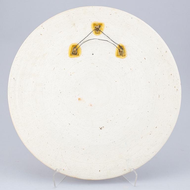 CARL-HARRY STÅLHANE, a unique stoneware plaque, Rörstrand, Sweden 1972.