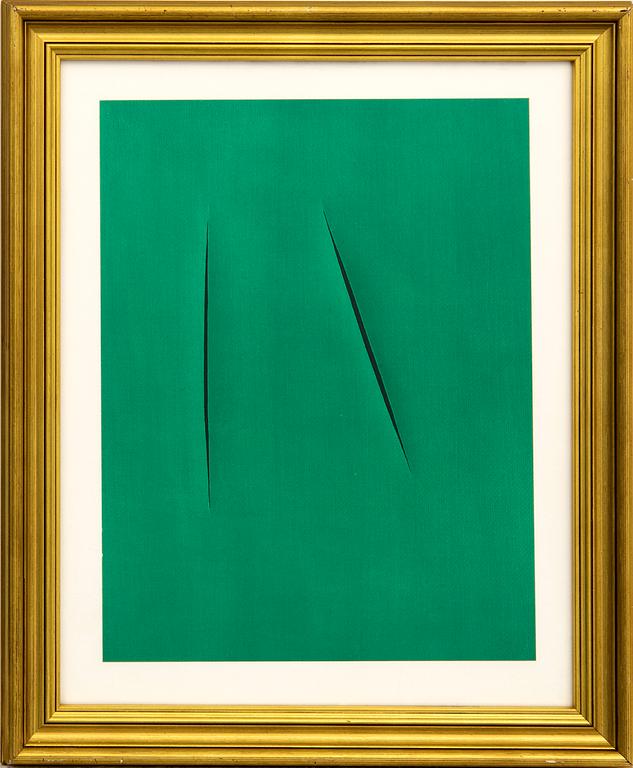 Lucio Fontana, "Concetto Spaziale 1959".