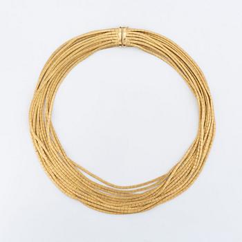 18K gold necklace.