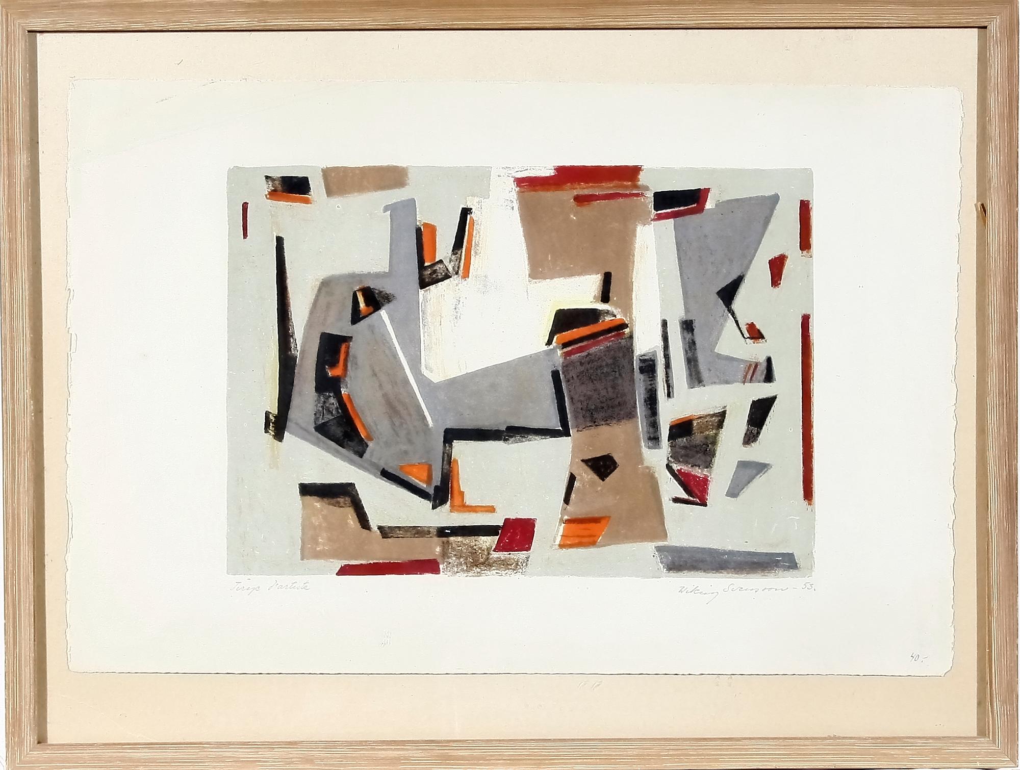 SVENSSON, WIKING, färglitografi, sign o dat -53.