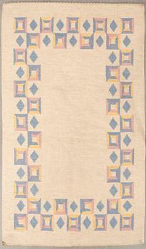 Ingegerd Silow, rug flat weave signed approx. 245x160 cm.