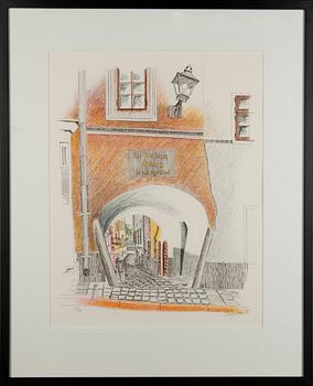 MATIAS (MATIAS VÄLINEN), färglitografier, 2 st, signerade, daterade 1989 och 1994 samt numrerade 52/75 och 37/90.