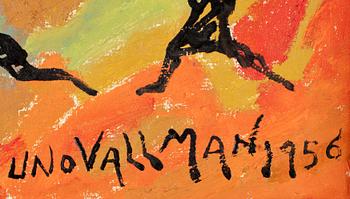 UNO VALLMAN. Olja på duk, sign och dat 1956.