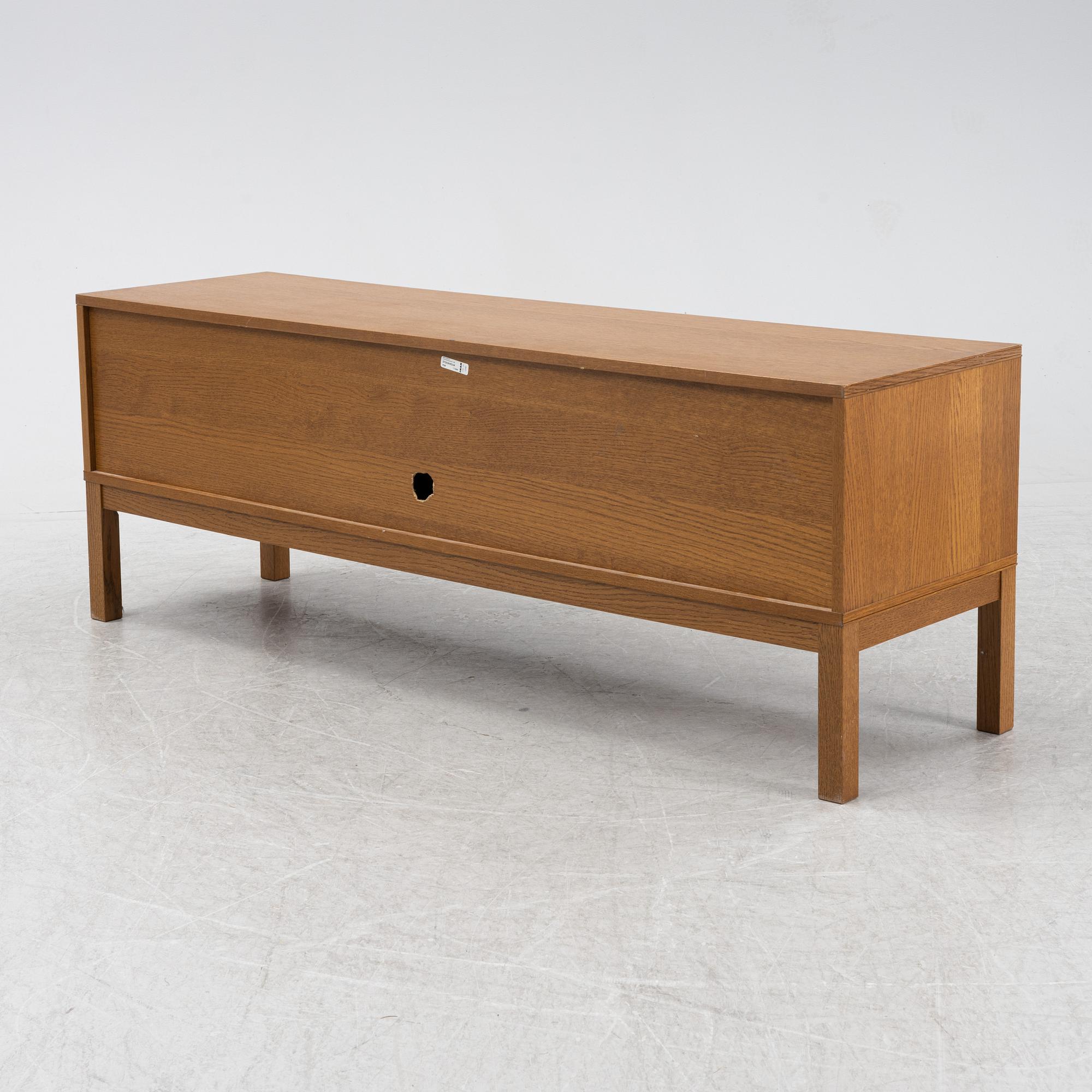 An oak veneered sidebaord, Stockholm series, IKEA.