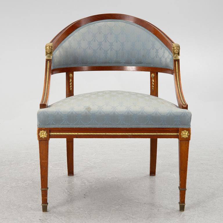 Armchair, late Gustavian style, early 20th Century.