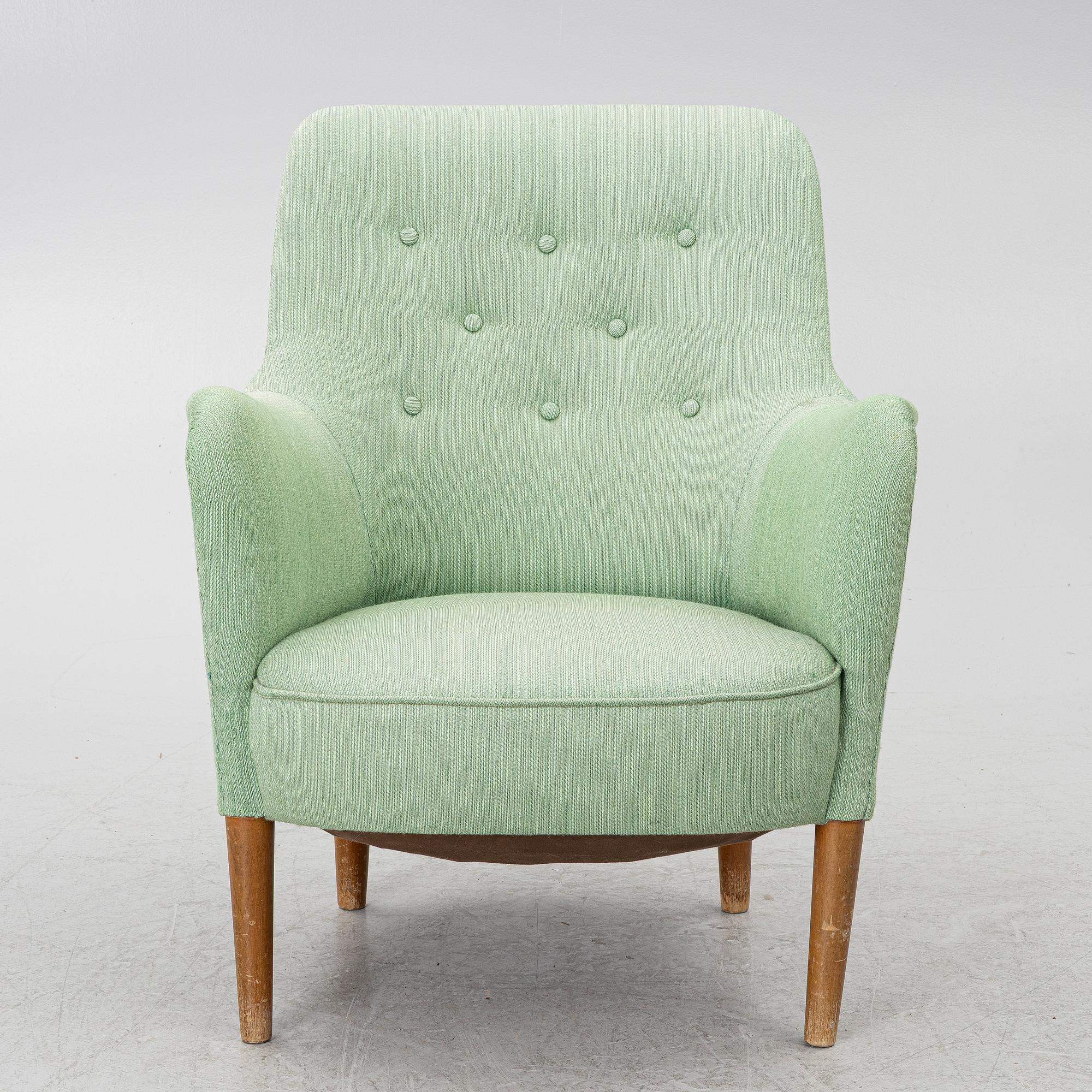 Carl Malmsten, a 'Samsas' easy chair, second half of the 20th century.