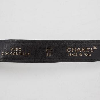 CHANEL, skärp. Storlek 80/32.