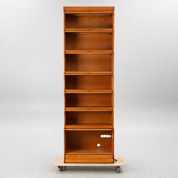Bookcase with glass doors, 7 modules, Billnäs.