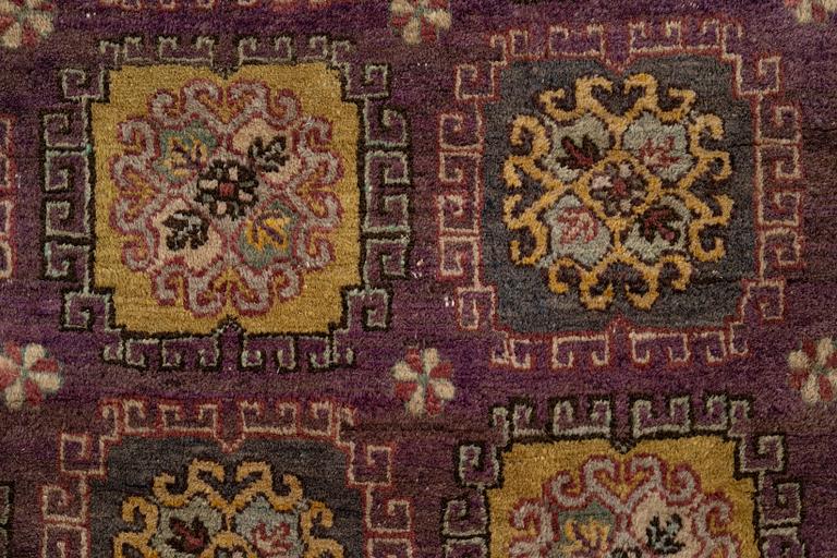 A semi-antique carpet, probably Samarkand, c. 264 x 184 cm.