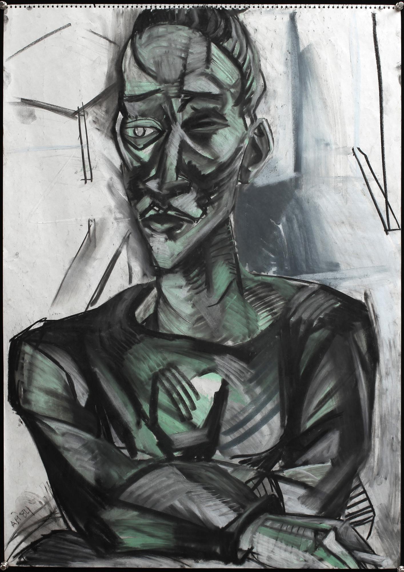 ANNE-MARIE NORDIN, pastell, monogramsign och dat -84.