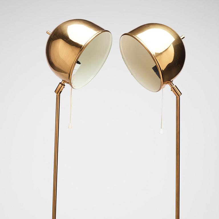 Eje Ahlgren, a pair of floor lamps, model 'G-075', Bergboms, Sweden 1960-70s.