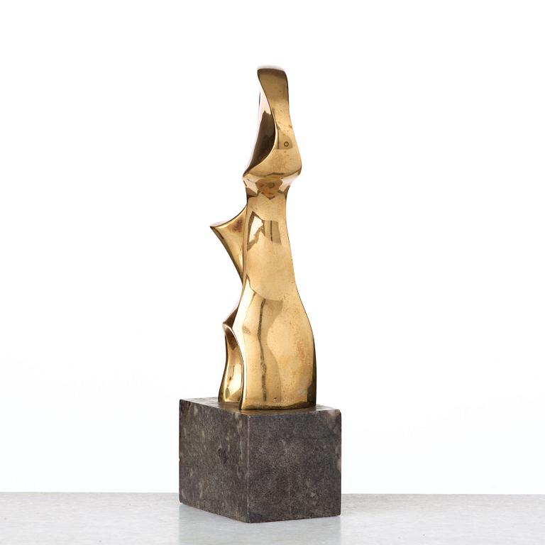 CHRISTIAN BERG, Polished bronze.Signed C.B. Copy no 1. (Edition of 5). The motif conceived 1972.