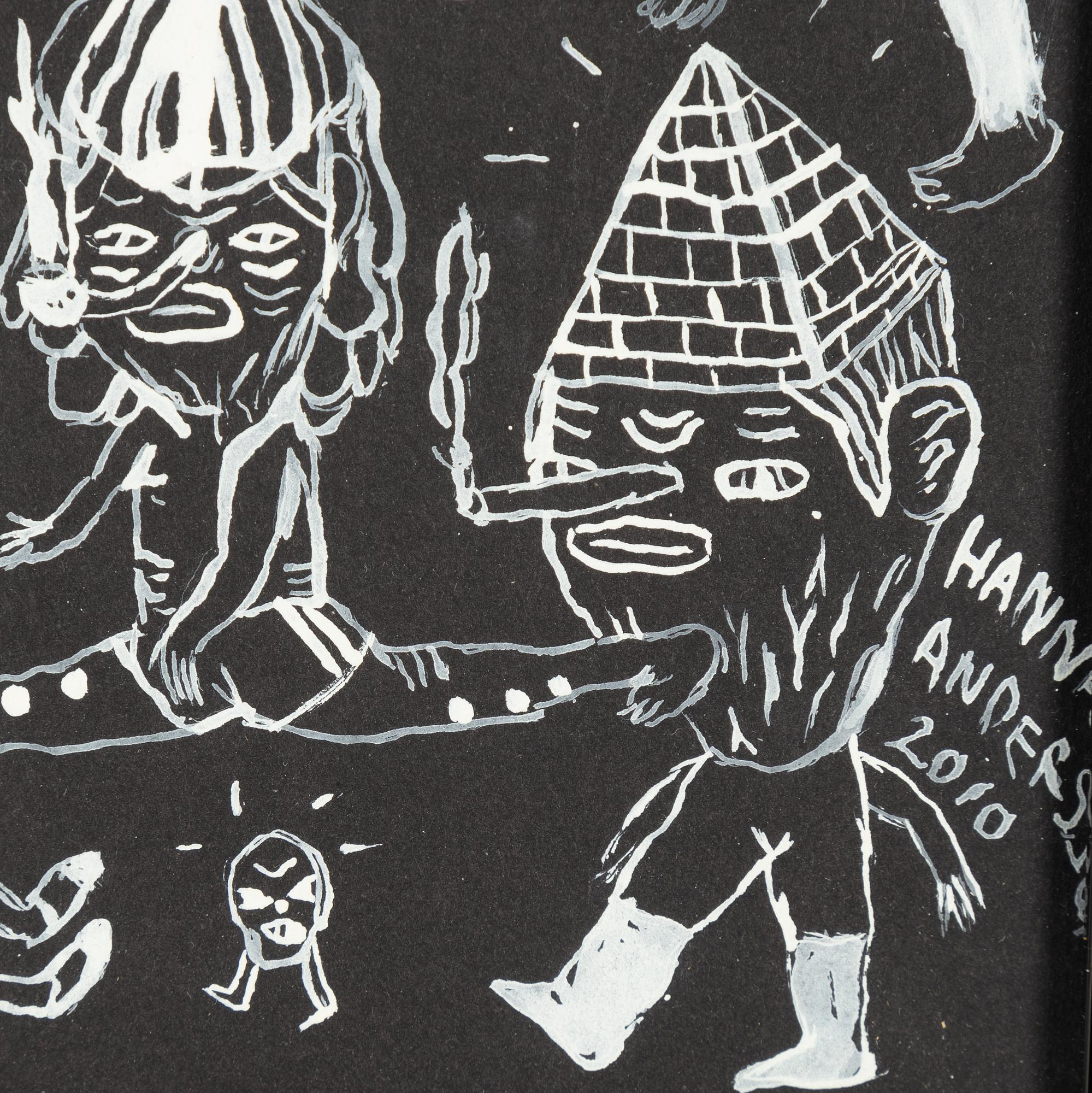 Hanna Andersson, gouache på papper, signerad och daterad 2010.