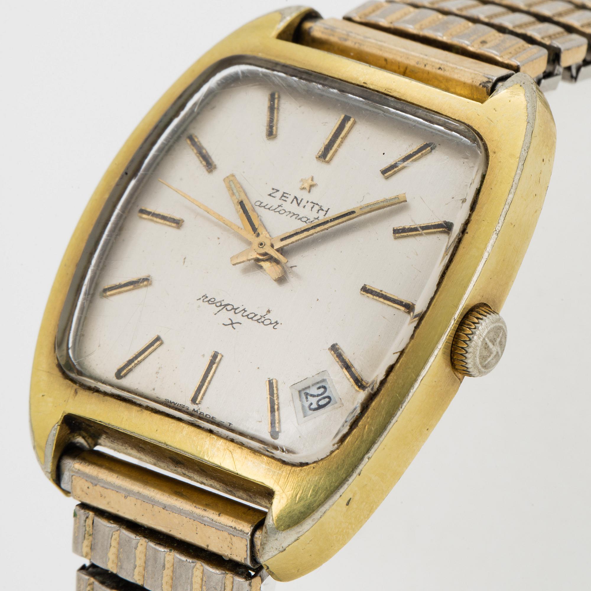 ZENITH Respirator, wristwatch, 31 x40 mm.