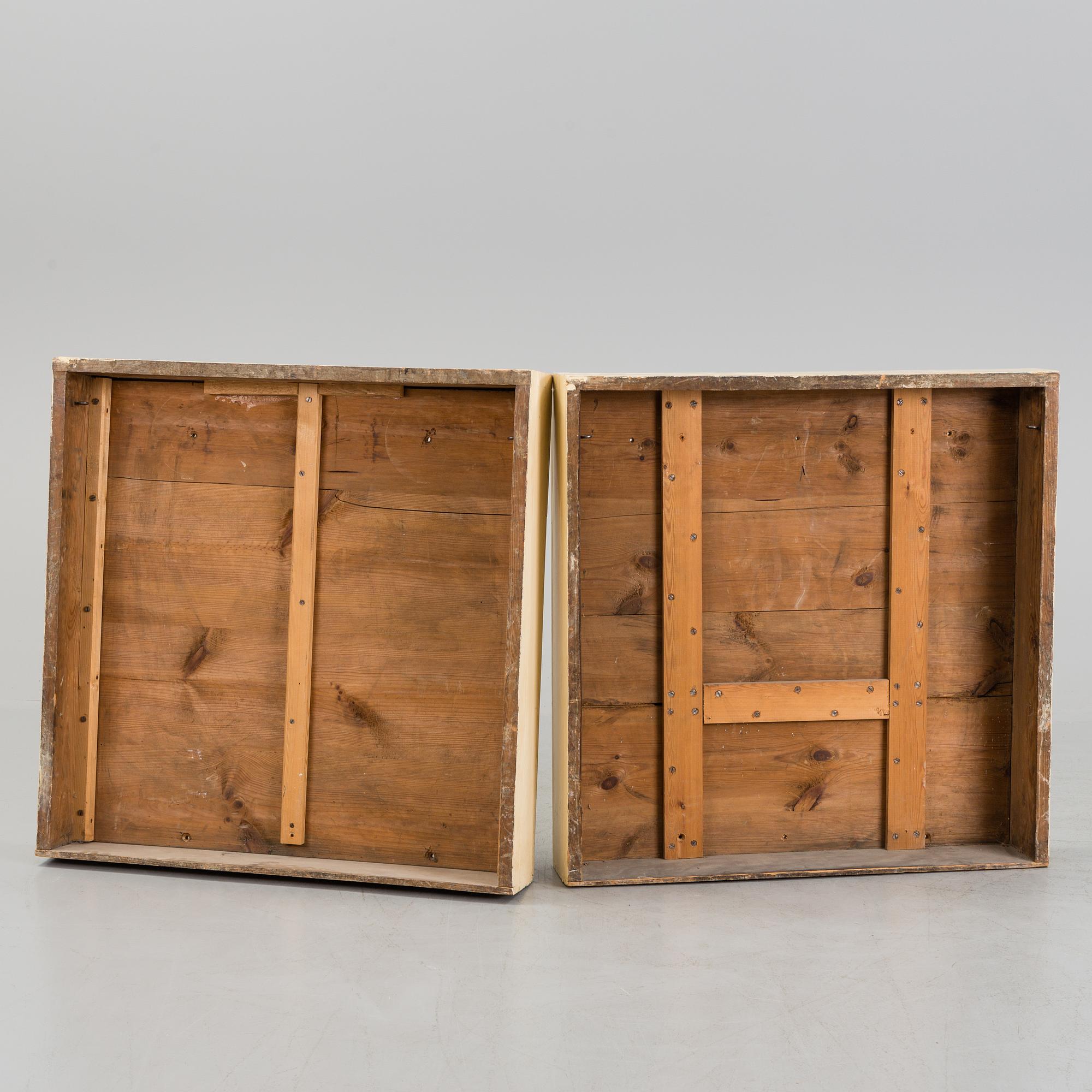 A pair of Empire 19th century panels for console tables, attributed to Petter Gustaf Bylander.