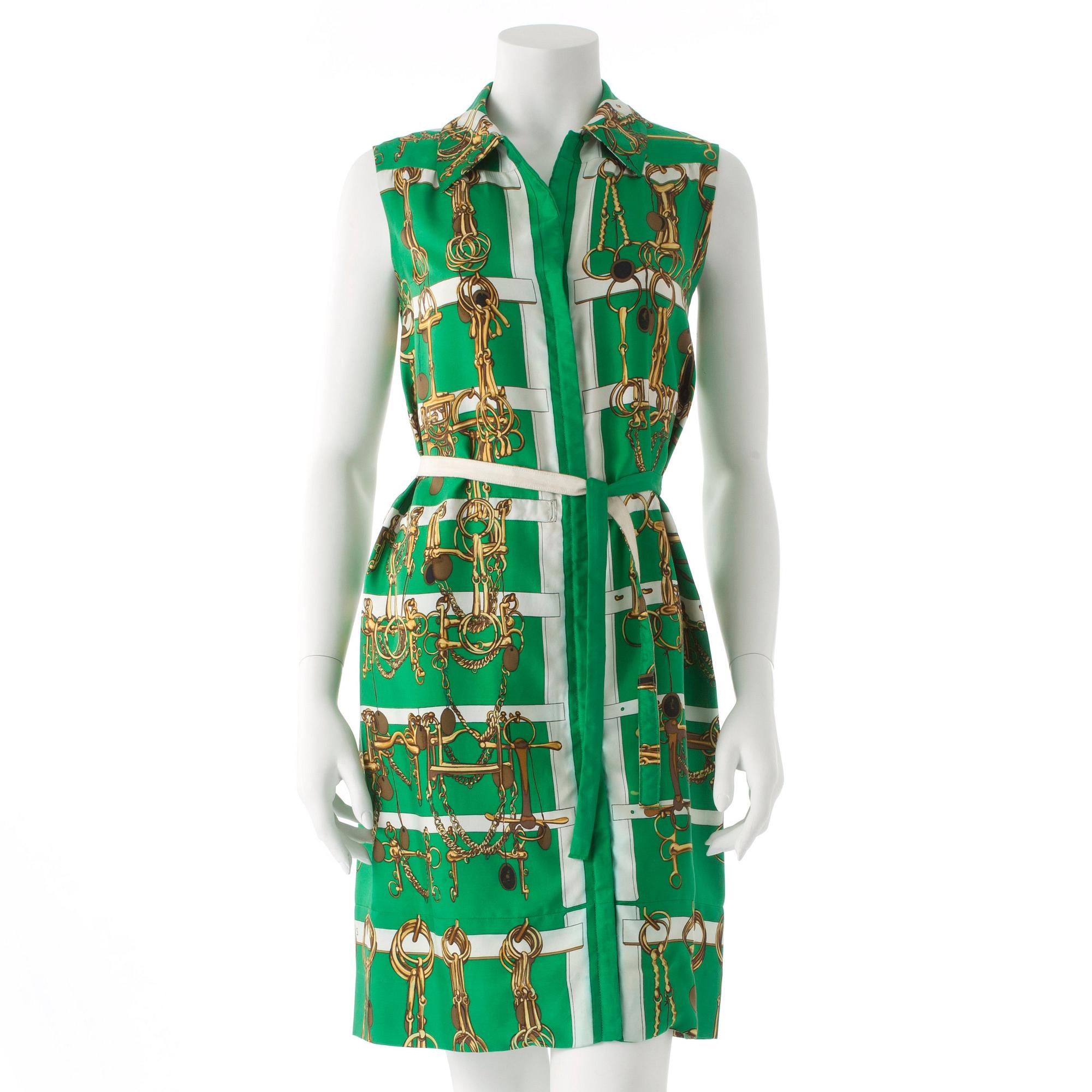 HERMÈS, skjortklänning, 1960-tal.