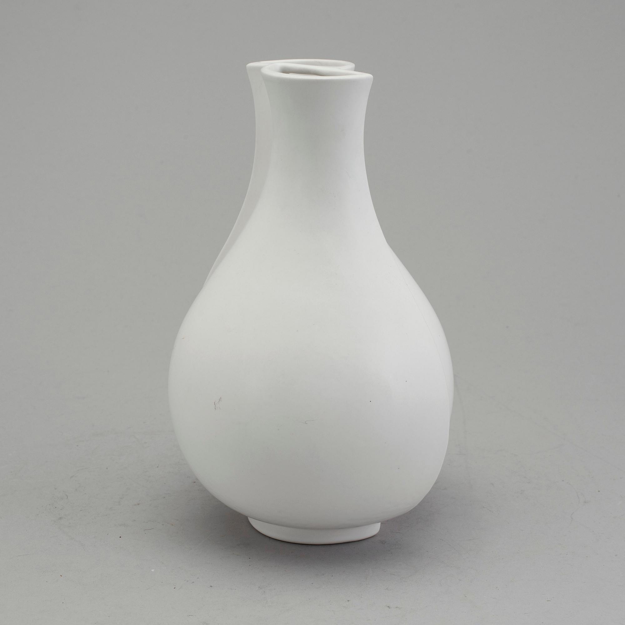 A  vas by WILHELM KÅGE,"Surrea" Carrara goods, Gustavsberg 1900th.