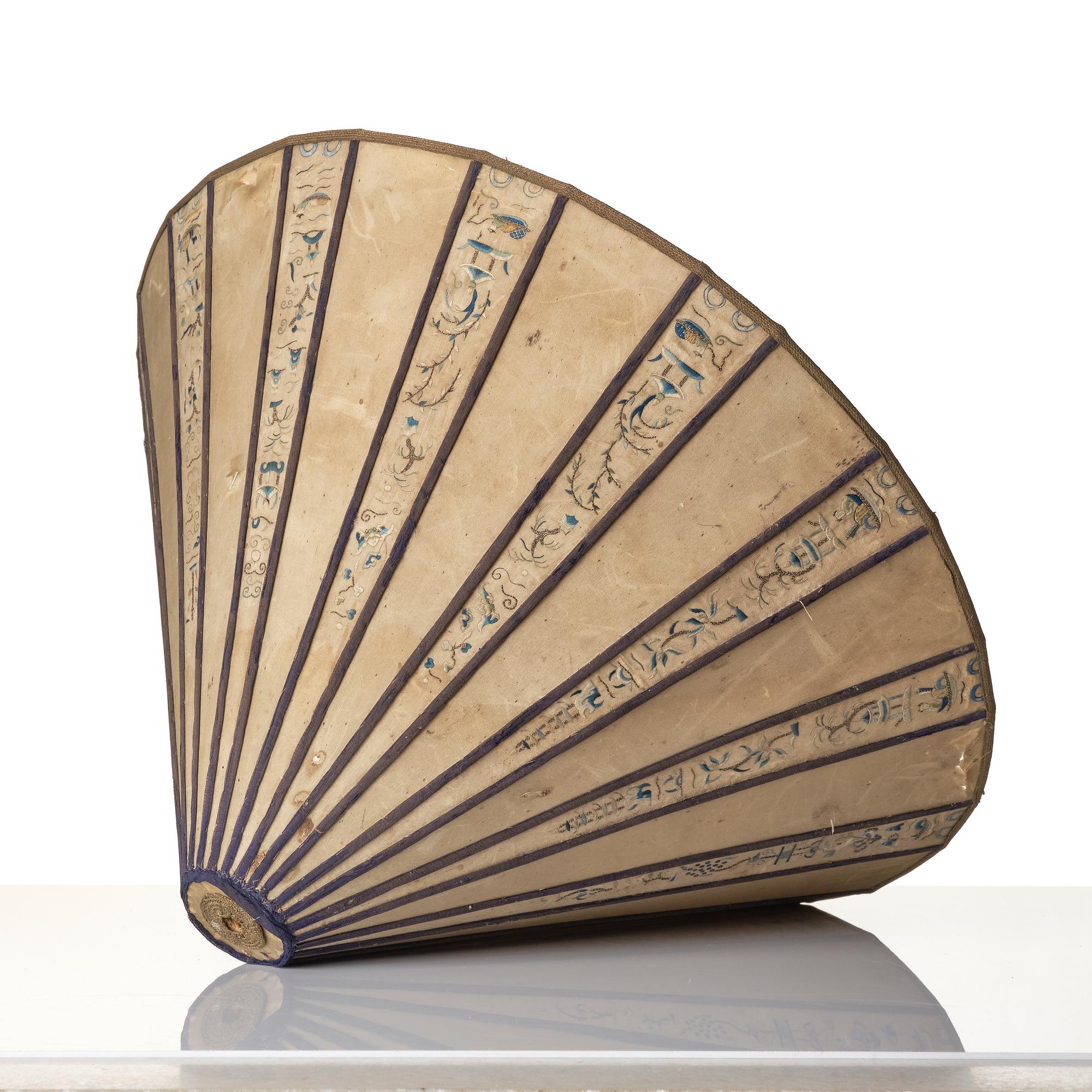 A celadon vase made into a lamp, circa 1900.