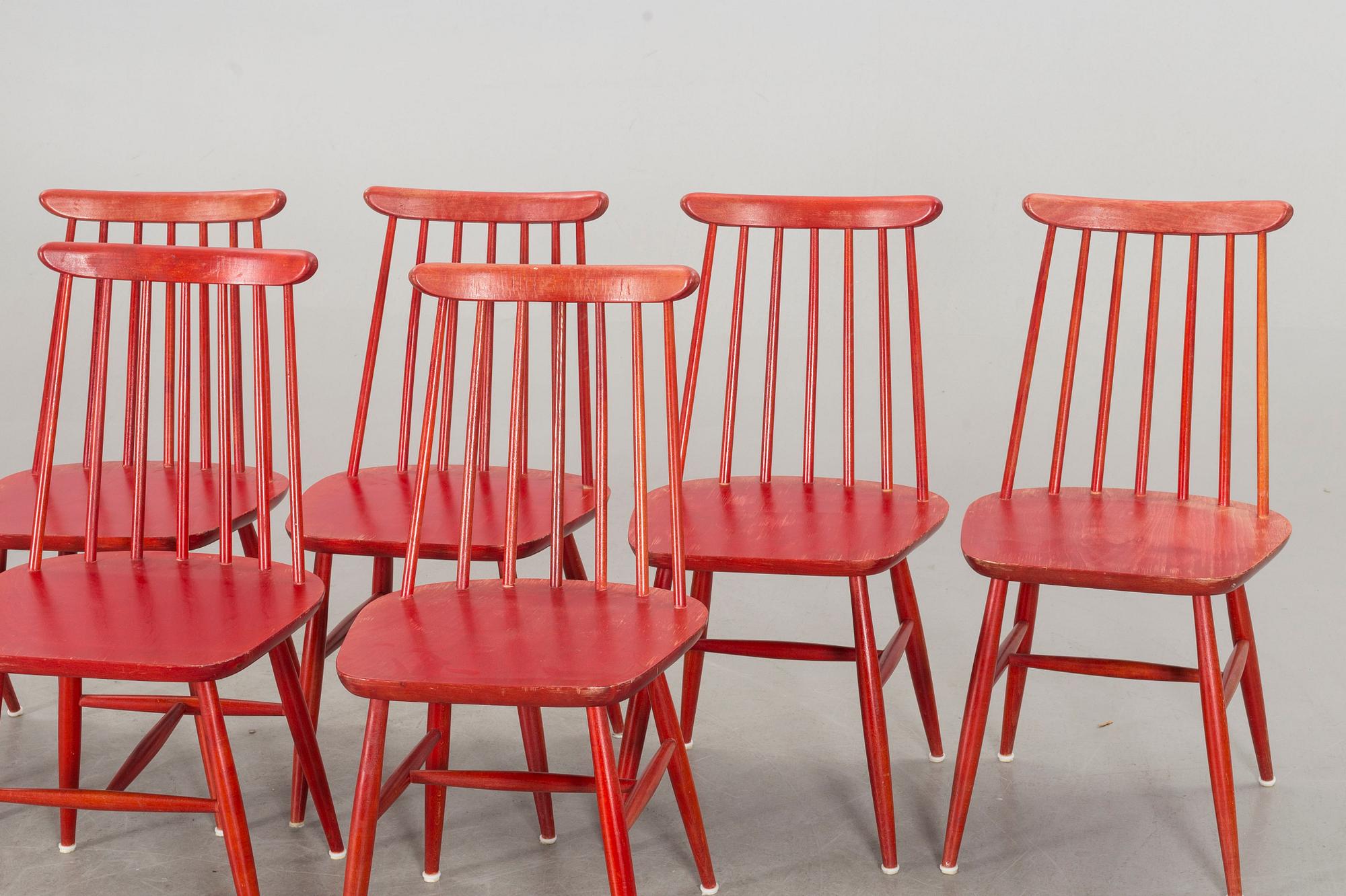 PINNSTOLAR, 7 st, 1950/60-tal.