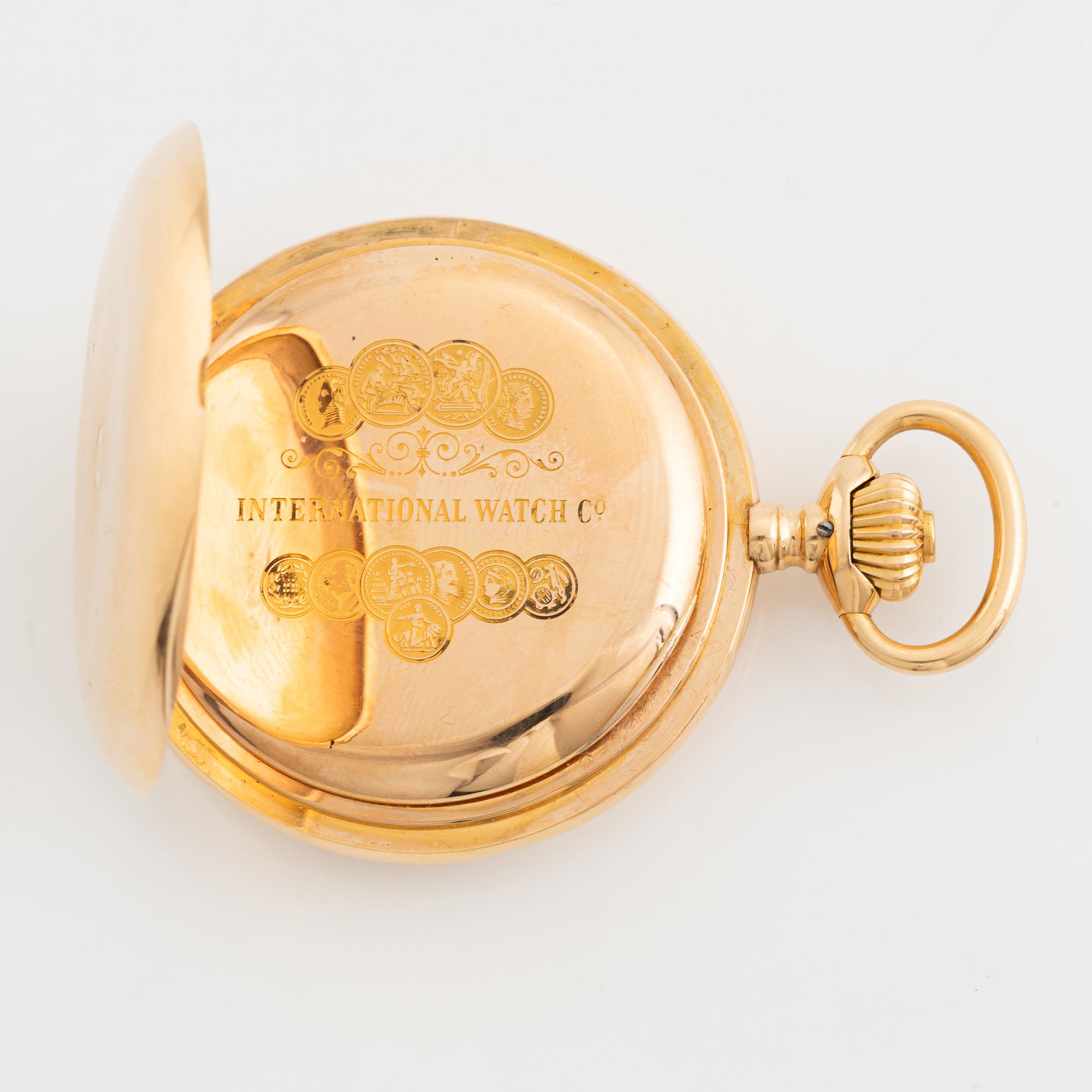 IWC, pocketwatch, 52,5 mm, hunting case,