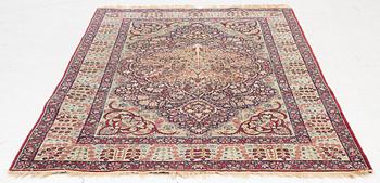 Matta, antik Kirman Laver, södra Persien, ca 221 x 141 cm.