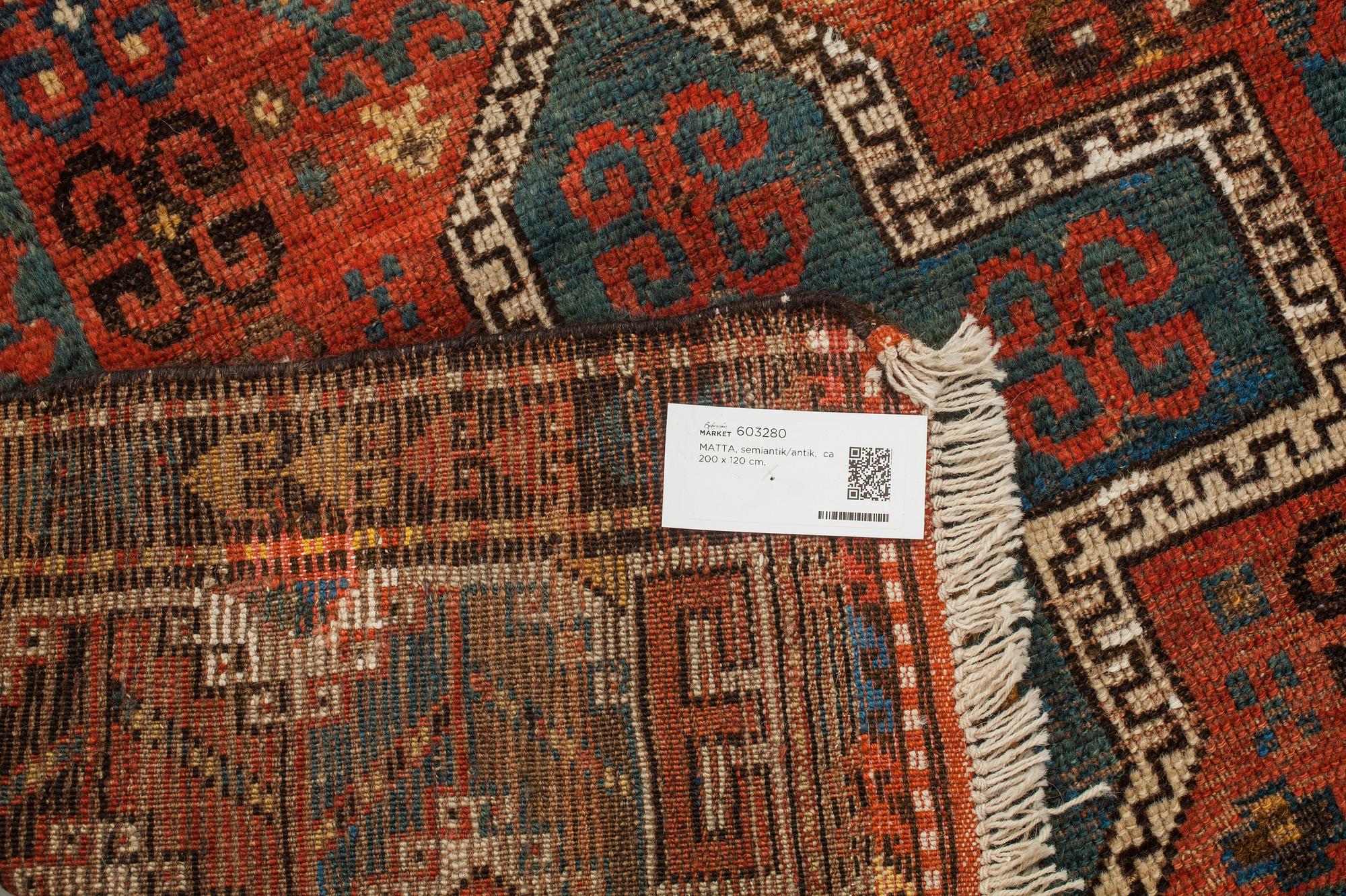 MATTA, semiantik/antik, Kazak, ca 200 x 120 cm.