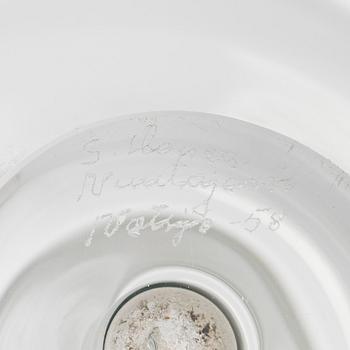 Saara Hopea, two vases, model SH 137 "Taifun", signed Nuurajärvi Notsjö -58 and -61.