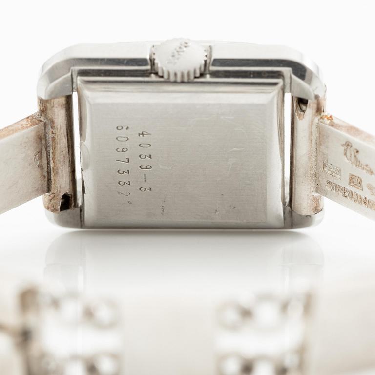 Wiwen Nilsson, a wristwatch, silver, Lund 1964.