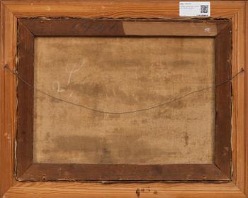 OKÄND KONSTNÄR, olja på duk. Otydlig signatur.