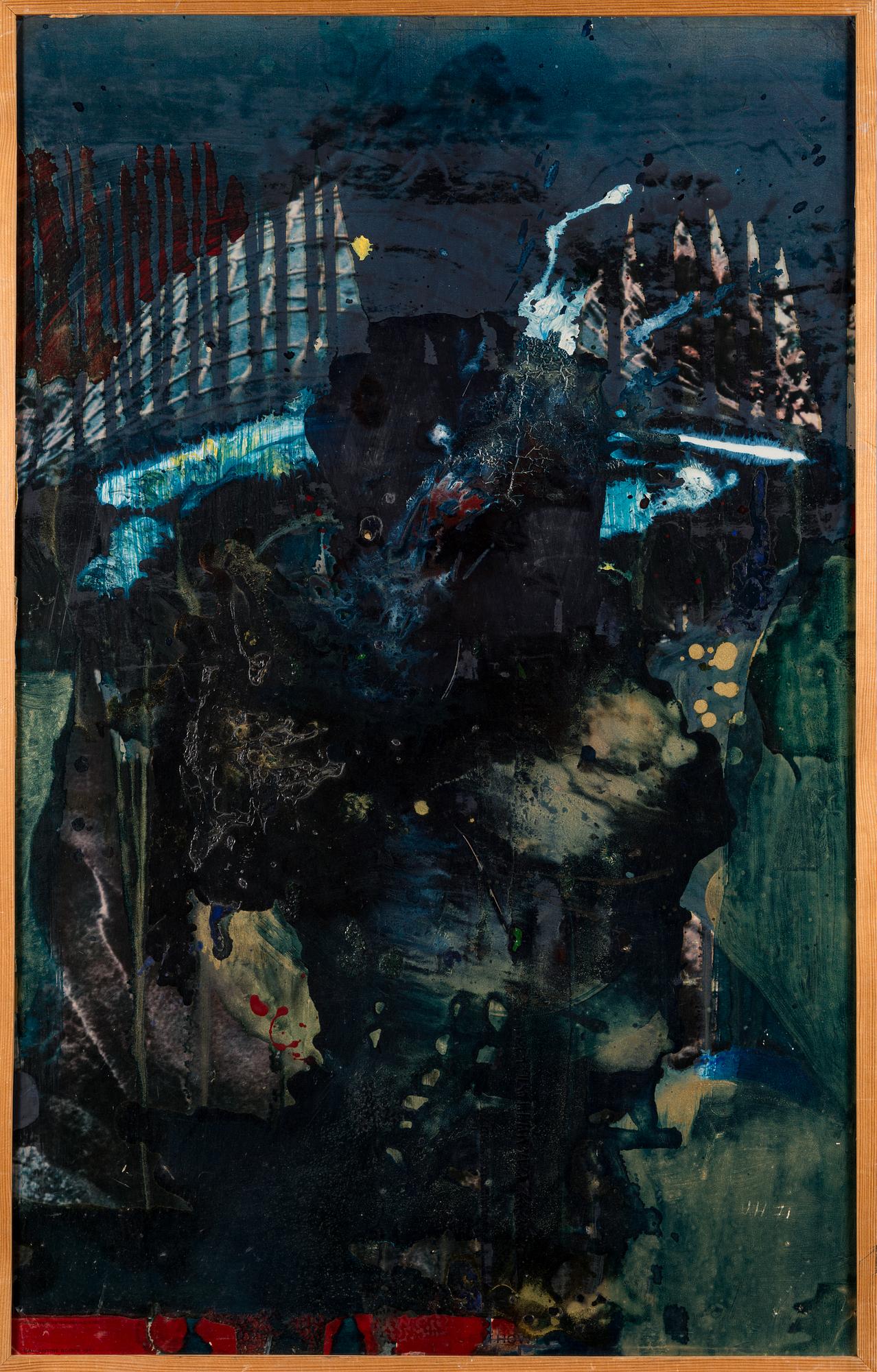 JUHANI HARRI, oil on board, signed and dated -71.