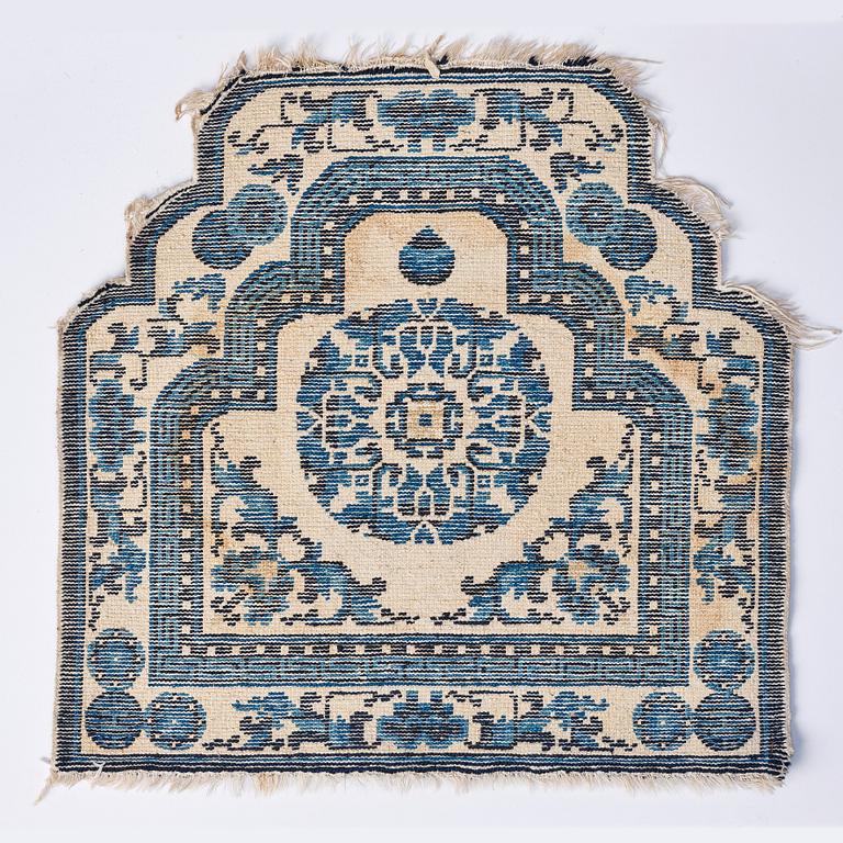 A Chinese Throne Rug, Beijing, 19th century, Qing dynasty.