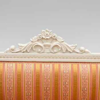 A Gustavian style sofa, 19th century.