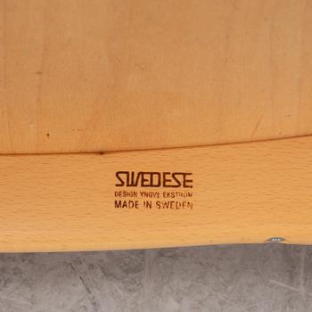 Yngve Ekström, armchair with footstool, "Lamino", Swedese, 2007.