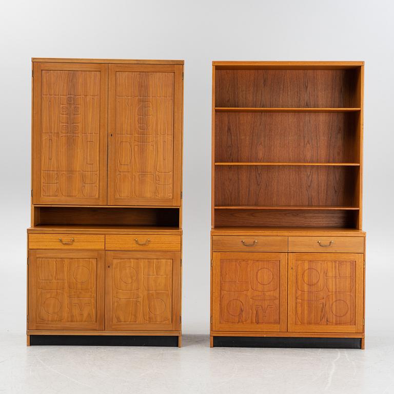 Yngve Ekström, two 'Krus' cabinets, Westerbergs Möbler AB, Sweden, 1960's.